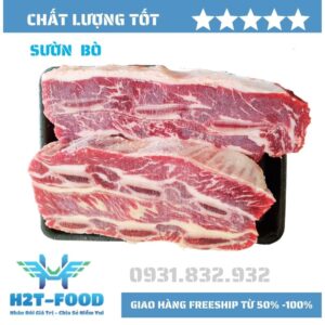 Sườn bò nhập khẩu - Thực Phẩm Đông Lạnh H2T - Công Ty TNHH H2T Food
